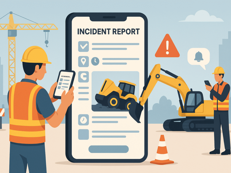 Incident Reporting with mobile forms in construction jobsite