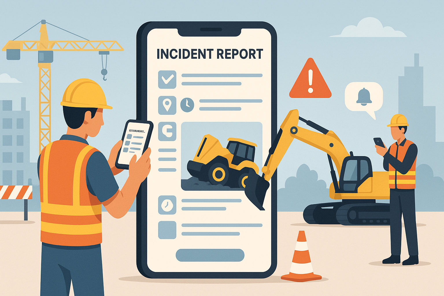 Incident Reporting with mobile forms in construction jobsite